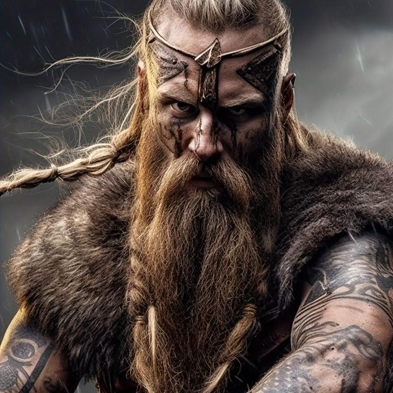 Меховой воротник Зимняя одежда Плащ короля-воина Меховая шаль викинга