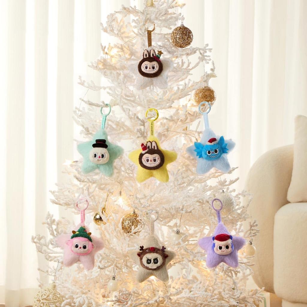 POP MART THE MONSTERS Classic Series сверкающая плюшевая подвеска Pop Mart Gacha Gacha Blind Box фигурка пластиковая модель премиум игрушка ПВХ мягкий винил оригинальный