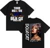 Певица Doja Cat Мировой Тур 2026 Футболки Мужские Женские Эстетичные Винтажные Высококачественная Футболка Повседневные Хлопковые Футболки Streetwear