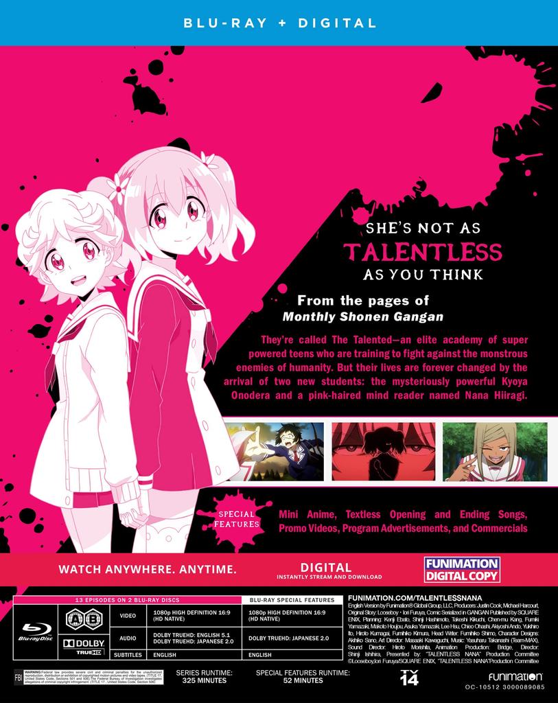 Talentless The Complete Season Digital Nana - Blu-ray +