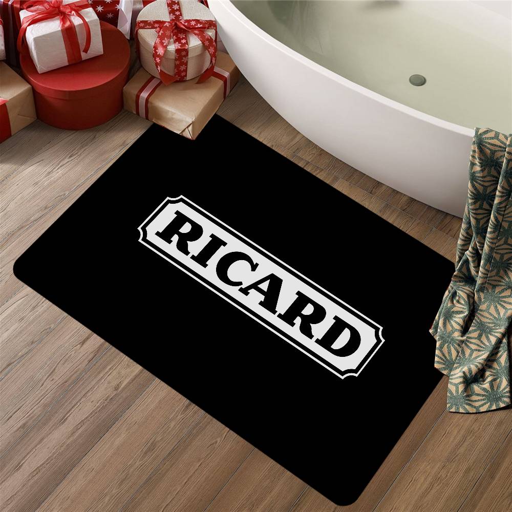 R-RicardS LOGO Floor Mat Nordic Style Home Doormat Bathroom-Toilet Mats Bedroom Hotel Decor Mat