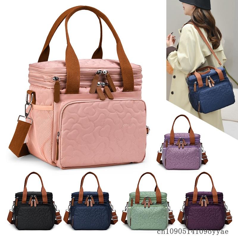 Large-Capacity Portable Lunch Bag, Picnic Bag, Outdoor Large-Capacity Portable Lunch Bag Waterproof Bag Outdoor Travel Mommy Bag