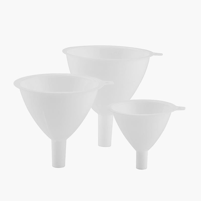 1 set Plastic Funnel Set White Kitchen Funnels for Filling Bottles, Automotive Oil Funnels for Lubricants and Fluids