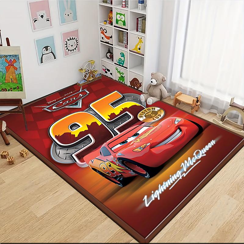 Cars Mcqueen Carpet Rug Soft Washable Antislip Home Living Room Sofa Mats Personalized Christmas Rug