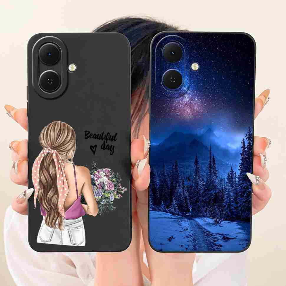 For Tecno Spark Go 2 Case Astronaut Girls Pattern Soft Cases For Tecno Spark Go2 SparkGo2 KM4 Silicon Covers Bumper