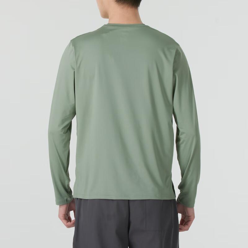 Under Armour Удобный пуловер с круглым вырезом, дышащая футболка с длинным рукавом, мужские топы, зеленый 1387390-505