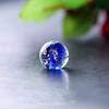 5pcs Round Luminated Flower Glass Loose Beads Luminous Lampwork Beads