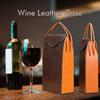 1 Pcs Red Wine Packing Bag Box Portable Leather Gift Bag Single / Double Handle Champagne Bottle Packaging Boxes Handbag