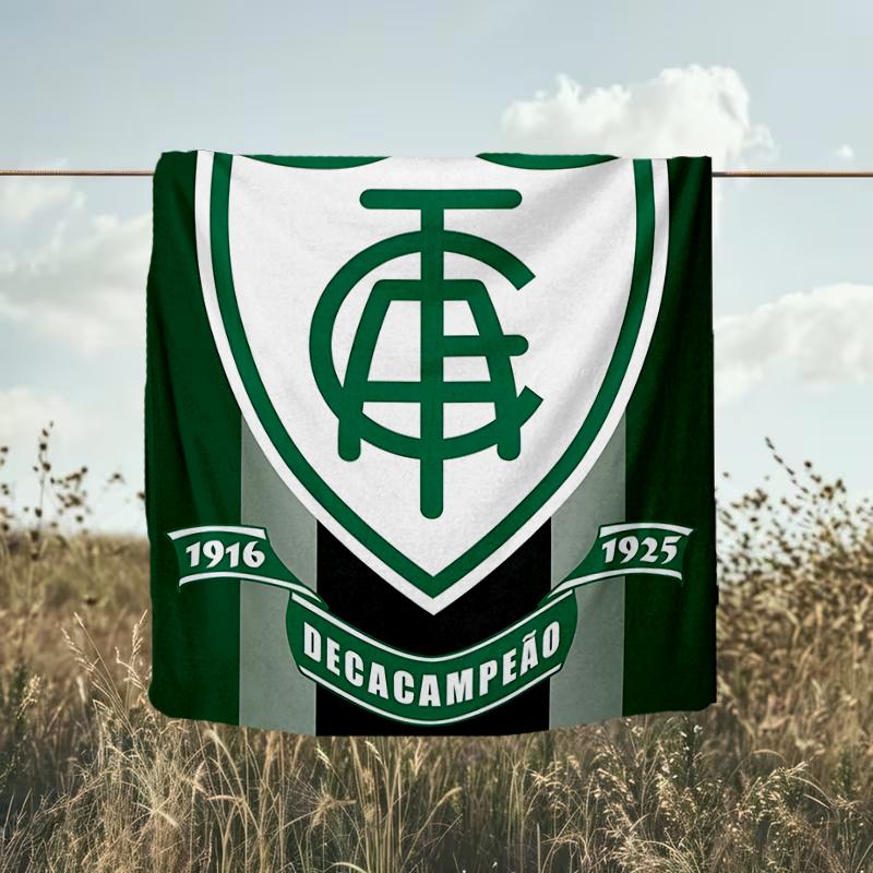 1PC América Futebol Club Printed Soft Flannel Blanket Throw for Adult Bedroom Living Room Sofa Camping Travel Fan gifts Christmas Gifts