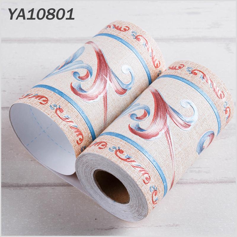 5 метров ПВХ самоклеящийся бордюр узор наклейка настенный плинтус талия декор водонепроницаемый кухня ванная плитка настенные наклейки