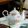 400ML Teapot English Afternoon Tea Set Teapot High-Grade Porcelain Coffee Pot Heat Resistant Kettle Pot