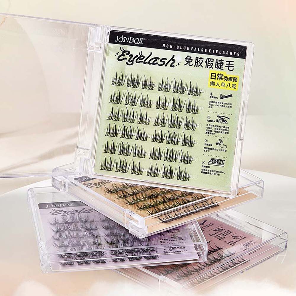 Самоклеящиеся накладные ресницы с изгибом L Сегментированные Сегментированные ресницы Пучки Наращивание ресниц