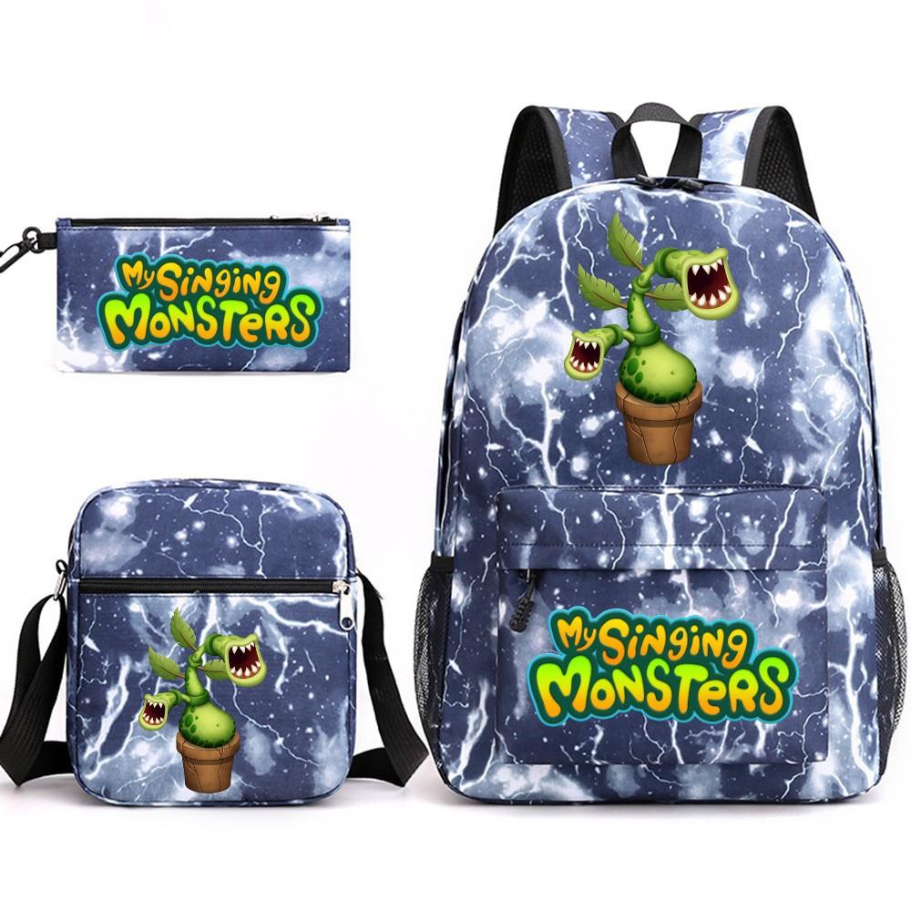 Школьный рюкзак Monster Concert My Singing Monsters, трехсекционный, большой вместимости, для ученика