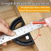180 ° Angle Ruler Protractor 8/12 Inch Multi-angle Measurement Tools Goniometer Ruler  Carpenter