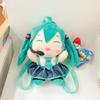 Hatsune Miku Soft Plush Anime Backpack With Breathable Design For Girls Gift