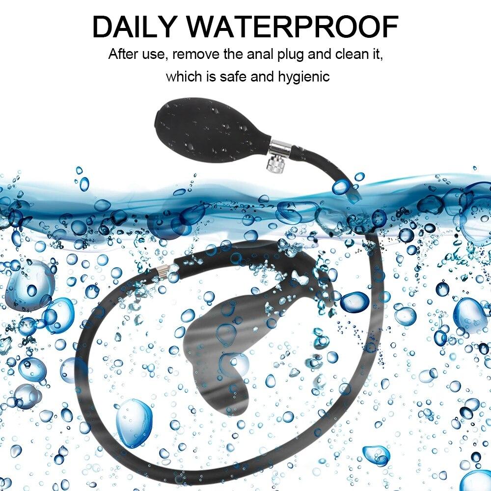 Анальная пробка для массажа простаты, силиконовая надувная анальная пробка, удлинитель ануса, дилатадор, фаллоимитатор, насос, супер большие секс-игрушки для взрослых