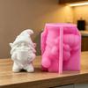 3D Фигурка Гнома Силиконовая Форма Для Заливки Смолой и Изготовления Свечей, Мыла, Шоколада и Гипсовых Скульптур Рождественское Украшение