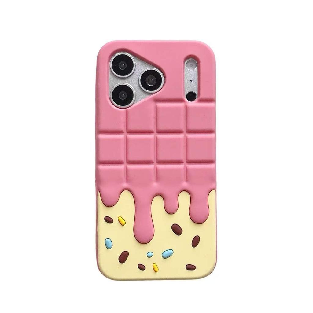 3D Чехол-растекашка из шоколада для iPhone 14/13 Pro Max, противоударный