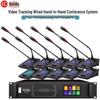 Huidu QH-8808S Профессиональная проводная цифровая система конференц-микрофонов на гибкой стойке (Китайская версия)