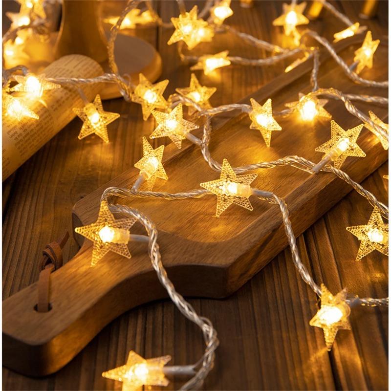 Star String Lights USB/Battery Operated LED Fairy Lights Christmas Light For Party Wedding Garland Outdoor Xmas Tree Decoration