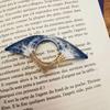 Yousheng Океанский пляж Держатель страницы для книги Ручной работы Кольцо для большого пальца Держатель страницы Смола Прибрежные аксессуары для чтения Подарок для книголюбов Литературных учителей