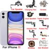 Внутренние аксессуары для iPhone 11 Передняя камера Динамик уха Кнопки питания и громкости Шлейф зарядки Вибромотор Все винты Крепление