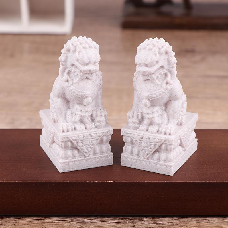 1 пара имитация каменной статуи льва кукольный домик лев двор украшение микросцена украшения микросцена строительный реквизит