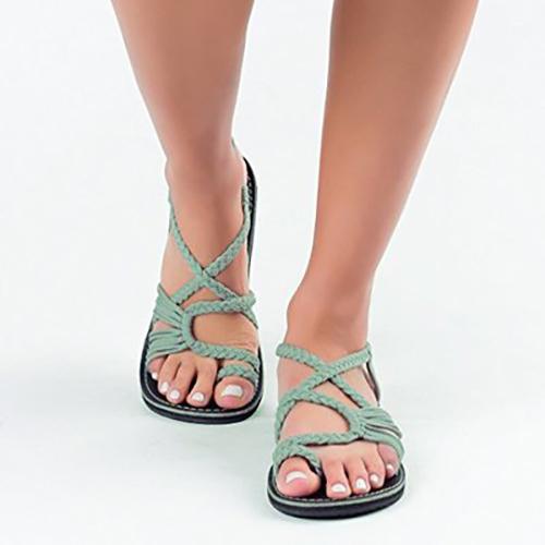 Женские сандалии Flip Flop Лето 2024 Женские туфли на плоской подошве с перекрестными ремешками Женские повседневные женские швейные мужские пляжные туфли большого размера 44