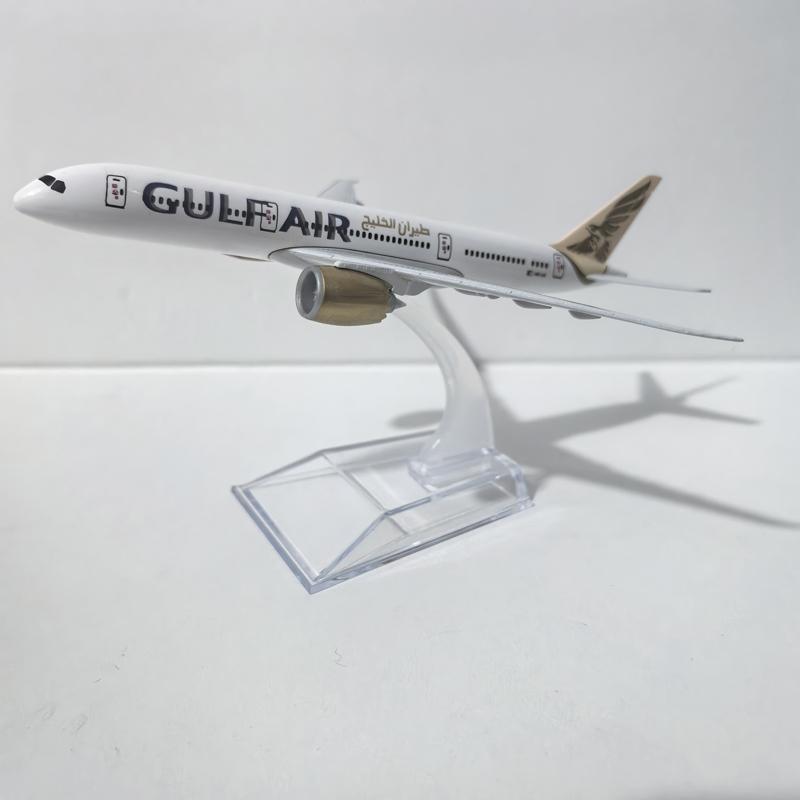 JASON TUTU 16см Gulf Air Boeing 787 Самолет Модель самолета Модель самолета Литой металл Масштаб 1/400 Самолеты Подарок Коллекция