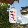 25cm Plum Hanging Lampion Blossom Pattern Lantern Chinese Long Cloth Lantern for Festival Party Home Decor