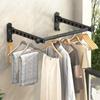 Non-Punching Drying Rack Stainless Steel Clothes Drying Hanger Folding Drying Racks  Bathroom