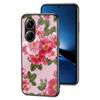 For Xiaomi Redmi Turbo 4 5G Case Floral Pattern TPU+Tempered Glass Protective Phone Cover