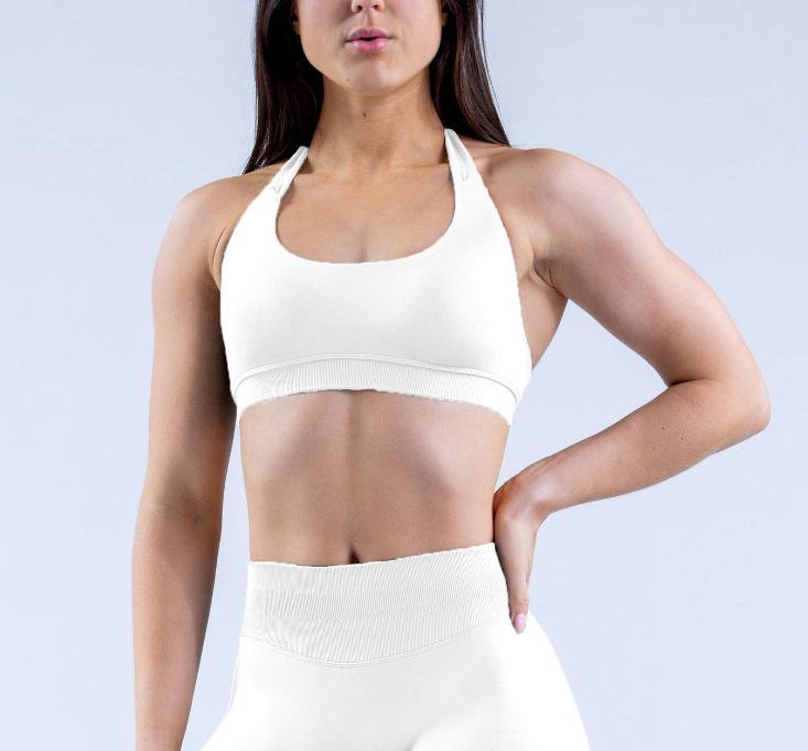 Seamless Waist Yoga High Waist Butt Lifting Compression Sports Bra Shorts Leggings Set Women Running Training Outfit