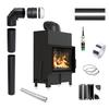 Fireplace Insert KRATKI FLOKI Power 8 kW Ø 160 BLACK Mounting Accessories