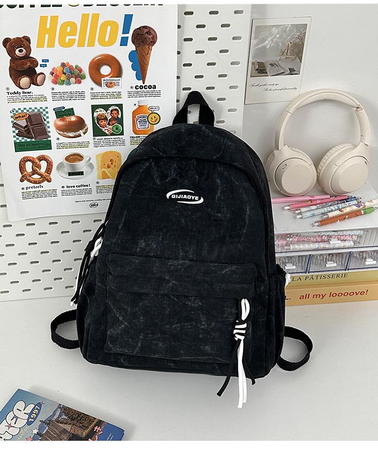 Школьный рюкзак для студента колледжа, простой рюкзак тай-дай, нишевый универсальный рюкзак большой вместимости, японский рюкзак, для досуга, путешествий, на плечо