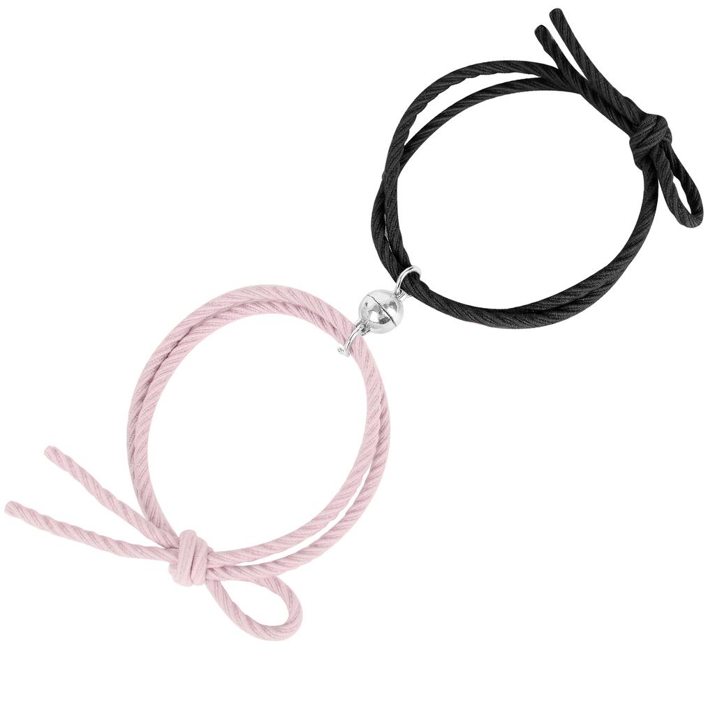 1 Pair Braided Couple Magnetic Bracelet