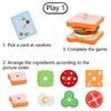 Children Wooden Simulation Fast Food Burger Fries Sandwich Toy Kitchen Playset Assembly Educational Cutting s Kid Friendly Entertaining Fun Safe