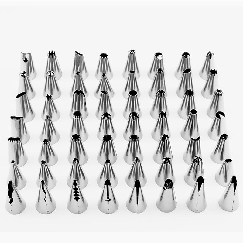 56 шт., насадка для торта, набор насадок для украшения торта, разбрызгиватель для крема, инструмент для моделирования торта «сделай сам»