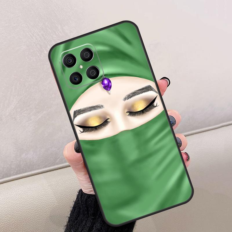 Мусульманская Исламская Арабская Девушка Хиджаб Для Honor Magic 8 6 7 Pro Чехол Для Honor 400 Lite 200 50 70 90 X8c X8b X9a X9b X9c X9d Win RT