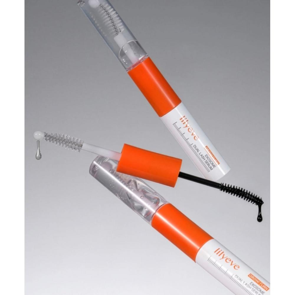 Питательная тушь для ресниц Lilyeve с сывороткой для роста ресниц Growton Exosome Dual Lash Serum 8 мл 1