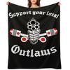 Подарок в поддержку MC Outlaw на День Хэллоуина, День Благодарения, Рождество Классический плед Индивидуальные дизайнеры Плед для сна Ретро пледы
