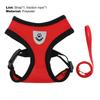 1 Set Dog Harness Adjustable Sweat-absorbent Minimalist Reflective Strip Pet Leash Pet