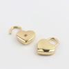 Metal Vintage With Key Suitcase Bag Luggage Box Heart Shape Mini Padlock Key Lock