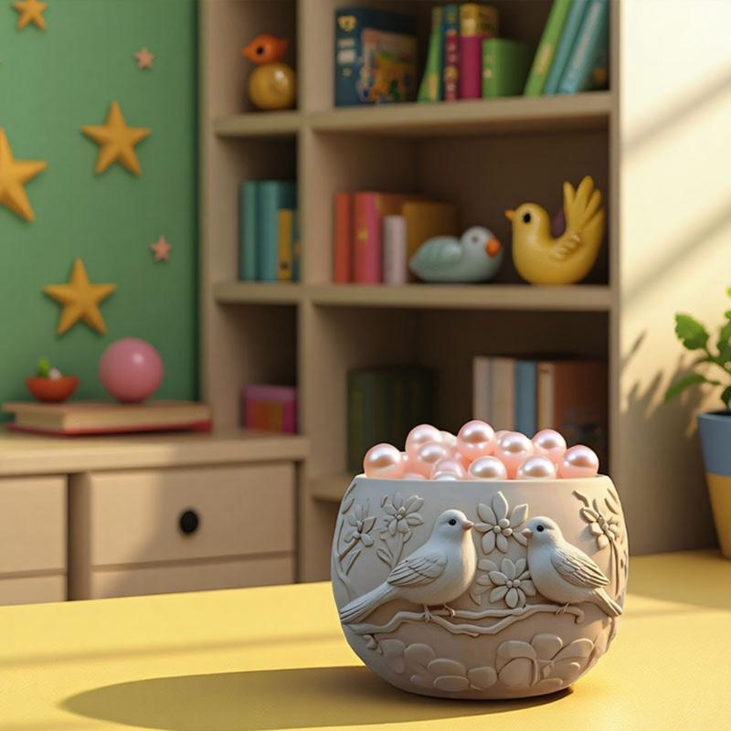 Силиконовая форма для кашпо в виде птиц, подходит для проектов из смолы, для изготовления украшений, бетона, цемента и для украшения дома