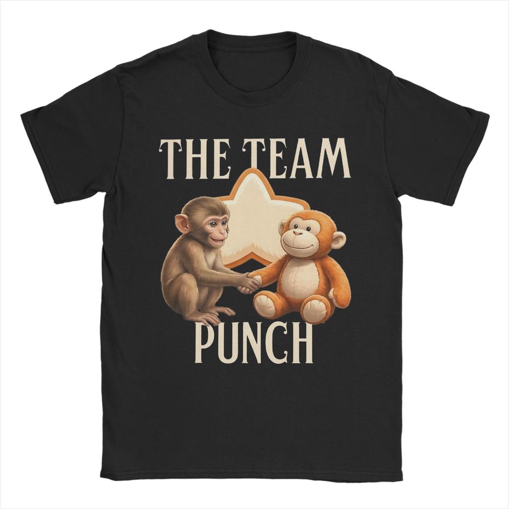 I Need Some Love Punch Monkey TShirts Unisex Women Creative Cotton Tee Shirt Short Sleeve T Shirts Gift Idea Clothing