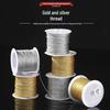 Handmade Gold & Silver Thread for DIY Weaving: Chinese Knot Tassel Bracelet Material, Small Coil Roll
