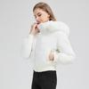 American Plush Cotton-padded Clothes Women's New Winter Hooded Fur-collared Cotton-padded Jacket