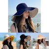 Summer Womens Large Brim Cotton Polyester Fisherman Hat With Sunshade And Windproof Features For Travel