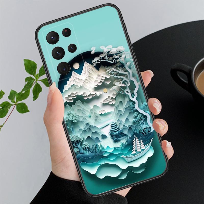 Чехол для телефона с красивым пейзажем и рисунком для Samsung A52S A21S A33 A23 A13 A14 A32 A52 A53 A54 A51 A71 M51