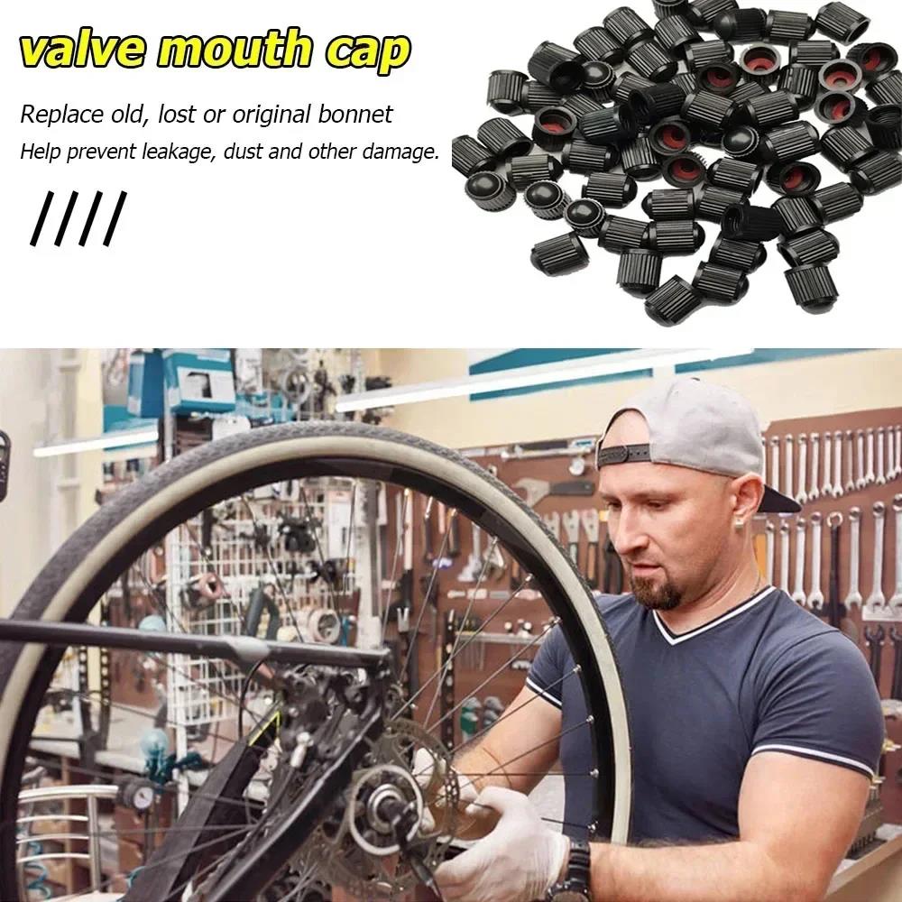 4-1000Pcs Car Tire Valve Caps High Quality Truck Motorcycle MTB Road Bicycle Tyre Rim Valve Stem Plastic Covers Car Accessories Stem Caps1
